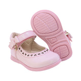BALERINA COQUETA PARA NIÑA EN SINTÉTICO COLOR ROSA PAMPA CON TIRA DE CONTACTO