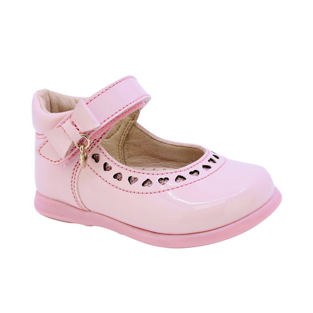 BALERINA COQUETA PARA NIÑA EN SINTÉTICO COLOR ROSA PAMPA CON TIRA DE CONTACTO