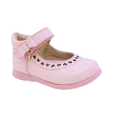BALERINA COQUETA PARA NIÑA EN SINTÉTICO COLOR ROSA PAMPA CON TIRA DE CONTACTO