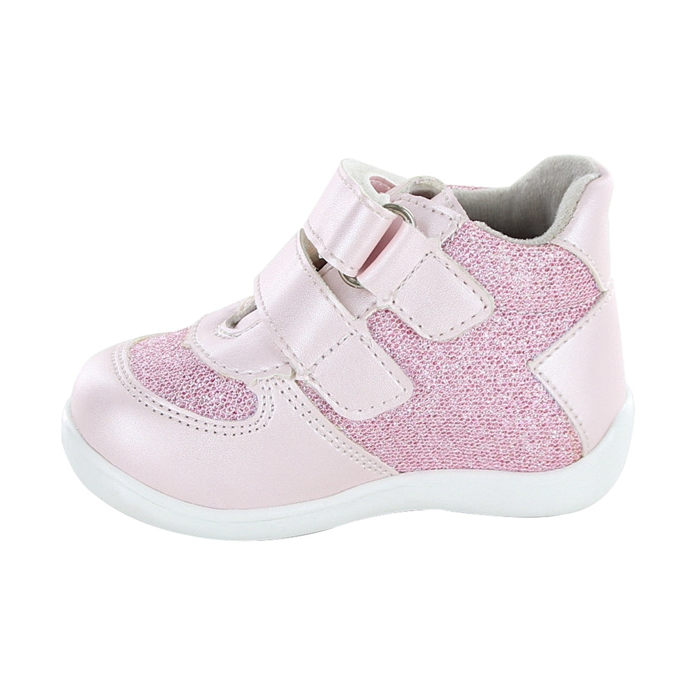 Tenis Coqueta para niña en sintético rosa Panal con acabado brillante