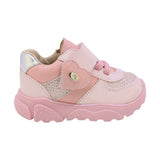 TENIS COQUETA PARA NIÑA EN SINTÉTICO COLOR ROSA ZIPPY CON AGUJETA Y TIRA DE CONTACTO