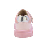 TENIS COQUETA PARA NIÑA EN SINTÉTICO COLOR ROSA ZIPPY CON AGUJETA Y TIRA DE CONTACTO