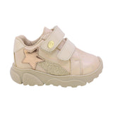 TENIS COQUETA PARA NIÑA EN SINTÉTICO COLOR ORO ZIPPY CON DOBLE TIRA DE CONTACTO