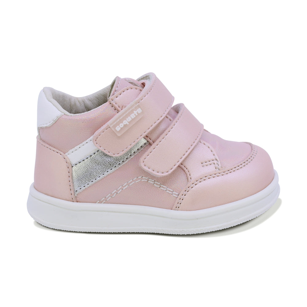 TENIS COQUETA PARA NIÑA DE SINTÉTICO COLOR ROSA TEDDY CON TIRA DE CONTACTO