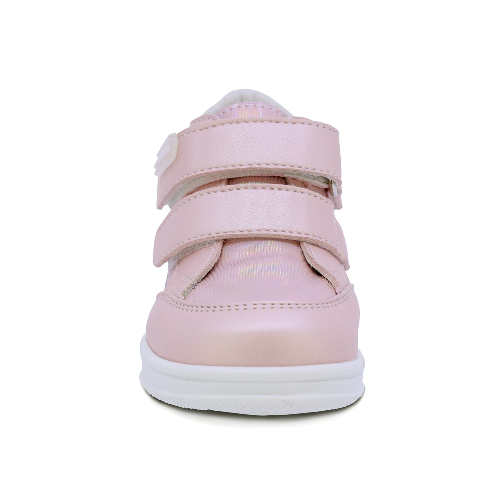 TENIS COQUETA PARA NIÑA DE SINTÉTICO COLOR ROSA TEDDY CON TIRA DE CONTACTO