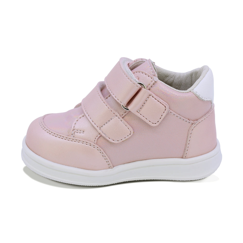 TENIS COQUETA PARA NIÑA DE SINTÉTICO COLOR ROSA TEDDY CON TIRA DE CONTACTO