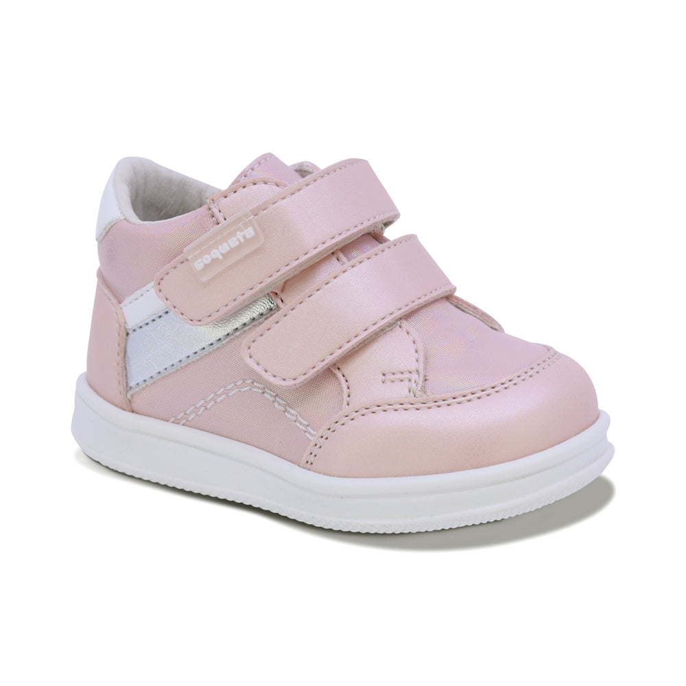 TENIS COQUETA PARA NIÑA DE SINTÉTICO COLOR ROSA TEDDY CON TIRA DE CONTACTO