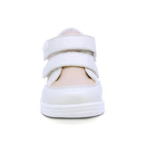 TENIS COQUETA PARA NIÑA DE SINTÉTICO COLOR BEIGE TEDDY CON TIRA DE CONTACTO