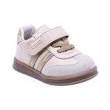 TENIS COQUETA PARA NIÑA COLOR ORO DE SINTÉTICO TEDDY CON TIRA DE CONTACTO