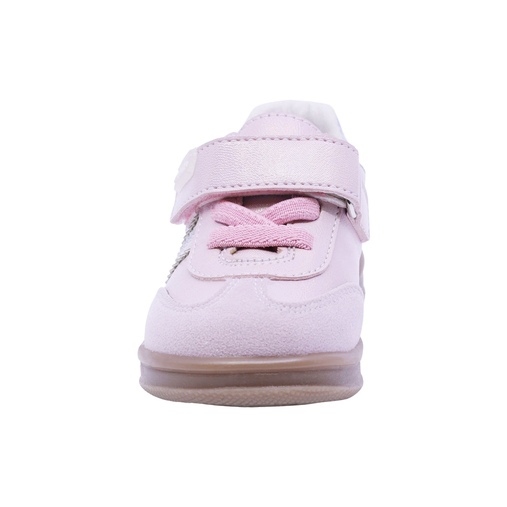 TENIS COQUETA PARA NIÑA COLOR ROSA DE SINTÉTICO TEDDY CON TIRA DE CONTACTO