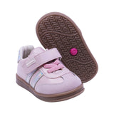 TENIS COQUETA PARA NIÑA COLOR ROSA DE SINTÉTICO TEDDY CON TIRA DE CONTACTO