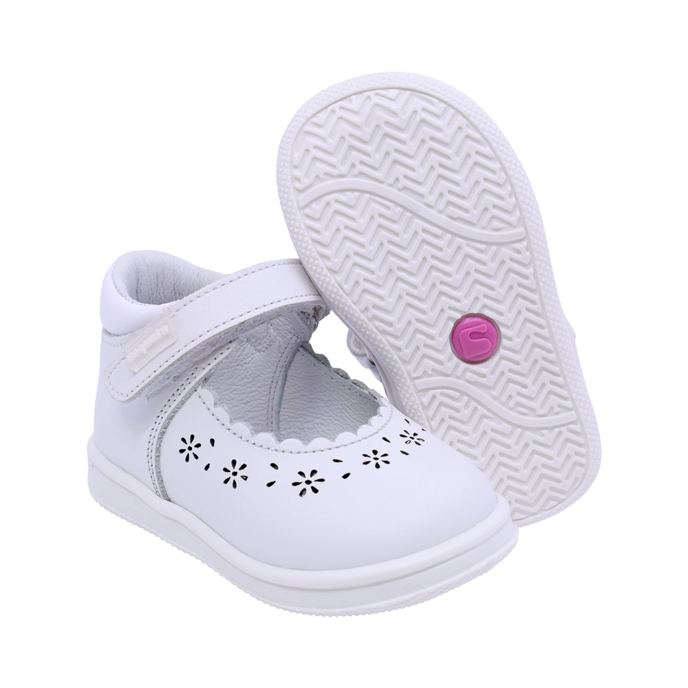 BALERINA COQUETA PARA NIÑA COLOR BLANCO DE PIEL TEDDY TIRA DE CONTACTO