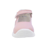 BALERINA COQUETA PARA NIÑA EN PIEL COLOR ROSA PINKY CON TIRA DE CONTACTO
