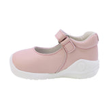 BALERINA COQUETA PARA NIÑA EN PIEL COLOR ROSA PINKY CON TIRA DE CONTACTO