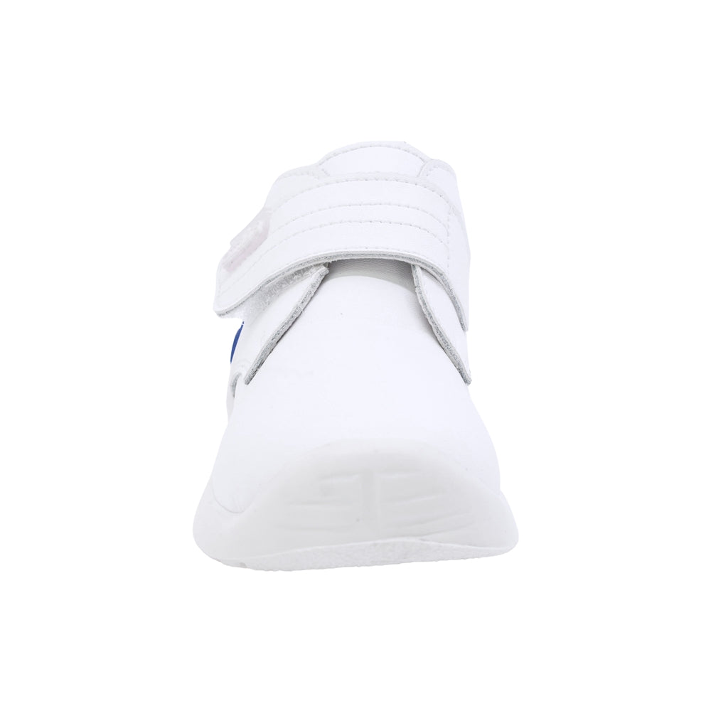 BOTA AUDAZ PARA NIÑO EN PIEL COLOR BLANCO PINKY CON TIRA DE CONTACTO