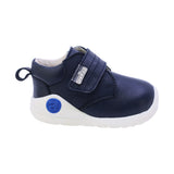 BOTA AUDAZ PARA NIÑO EN PIEL COLOR AZUL PINKY CON TIRA DE CONTACTO