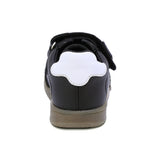 TENIS AUDAZ PARA NIÑO DE SINTÉTICO COLOR NEGRO TEDDY CON FRANJAS BLANCAS