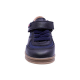 ZAPATO AUDAZ PARA NIÑO COLOR AZUL DE PIEL TEDDY CON TIRA DE CONTACTO