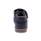 ZAPATO AUDAZ PARA NIÑO COLOR AZUL DE PIEL TEDDY CON TIRA DE CONTACTO