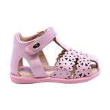 SANDALIA COQUETA PARA NIÑA COLOR ROSA DE SINTÉTICO VANESSA CON TIRA DE CONTACTO