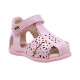 SANDALIA COQUETA PARA NIÑA COLOR ROSA DE SINTÉTICO VANESSA CON TIRA DE CONTACTO