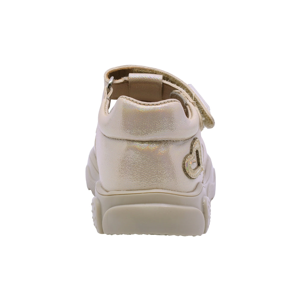 SANDALIA COQUETA PARA NIÑA COLOR ORO DE SINTÉTICO ZIPPY CON TIRA DE CONTACTO