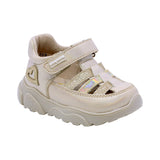 SANDALIA COQUETA PARA NIÑA COLOR ORO DE SINTÉTICO ZIPPY CON TIRA DE CONTACTO