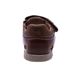 SANDALIA AUDAZ PARA NIÑO COLOR CAFÉ CLARO DE PIEL PATRICIO CON TIRA DE CONTACTO