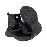 BOTA COQUETA PARA NIÑA EN CHAROL COLOR NEGRO NEMO CON DETALLE DE ESTRELLA
