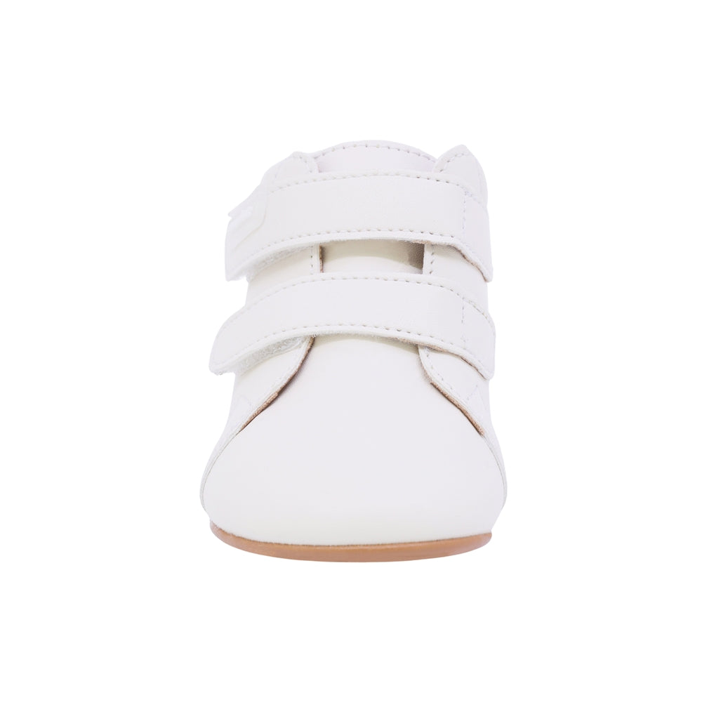 BOTA AUDAZ PARA NIÑO COLOR BEIGE DE SINTÉTICO PEUQUE CON TIRA DE CONTACTO