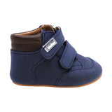 BOTA AUDAZ PARA NIÑO EN SINTÉTICO COLOR AZUL PEUQUE CON DOBLE TIRA DE CONTACTO