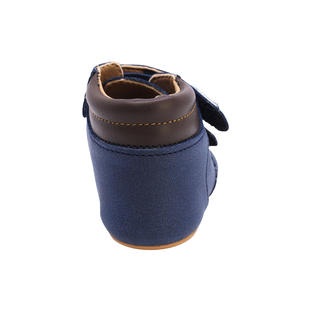 BOTA AUDAZ PARA NIÑO EN SINTÉTICO COLOR AZUL PEUQUE CON DOBLE TIRA DE CONTACTO