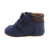 BOTA AUDAZ PARA NIÑO EN SINTÉTICO COLOR AZUL PEUQUE CON DOBLE TIRA DE CONTACTO