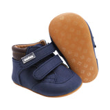 BOTA AUDAZ PARA NIÑO EN SINTÉTICO COLOR AZUL PEUQUE CON DOBLE TIRA DE CONTACTO