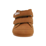 BOTA AUDAZ PARA NIÑO EN SINTÉTICO COLOR MIEL PEUQUE CON DOBLE TIRA DE CONTACTO
