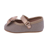 BALERINA COQUETA PARA NIÑA COLOR ORO ROSADO DE SINTÉTICO PEQUE CON TIRA DE CONTACTO