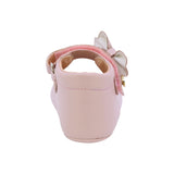 ZAPATO COQUETA PARA NIÑA DE SINTÉTICO COLOR ROSA PEUQUE CON MOÑO DECORATIVO