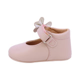 ZAPATO COQUETA PARA NIÑA DE SINTÉTICO COLOR ROSA PEUQUE CON MOÑO DECORATIVO