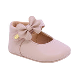 ZAPATO COQUETA PARA NIÑA DE SINTÉTICO COLOR ROSA PEUQUE CON MOÑO DECORATIVO