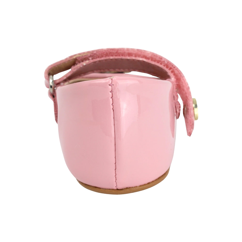 BALERINA COQUETA PARA NIÑA EN SINTÉTICO COLOR ROSA PEUQUE CON TIRA DE CONTACTO