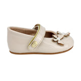 BALERINA COQUETA PARA NIÑA EN SINTÉTICO COLOR BEIGE PEUQUE CON TIRA DE CONTACTO