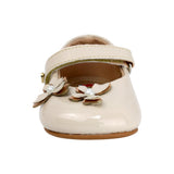 BALERINA COQUETA PARA NIÑA EN SINTÉTICO COLOR BEIGE PEUQUE CON TIRA DE CONTACTO