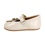 BALERINA COQUETA PARA NIÑA EN SINTÉTICO COLOR BEIGE PEUQUE CON TIRA DE CONTACTO
