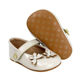 BALERINA COQUETA PARA NIÑA EN SINTÉTICO COLOR BEIGE PEUQUE CON TIRA DE CONTACTO