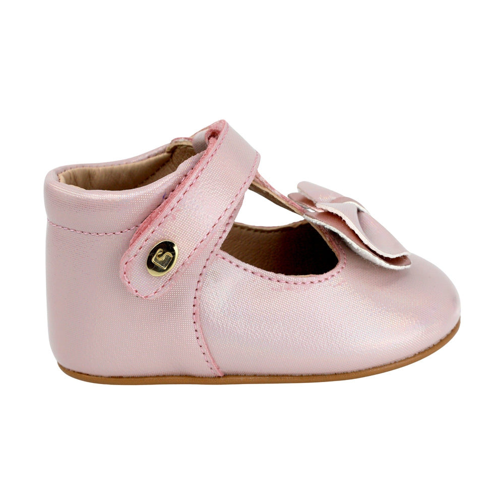 BALERINA COQUETA PARA NIÑA EN SINTÉTICO COLOR ROSA PEUQUE CON TIRA DE CONTACTO