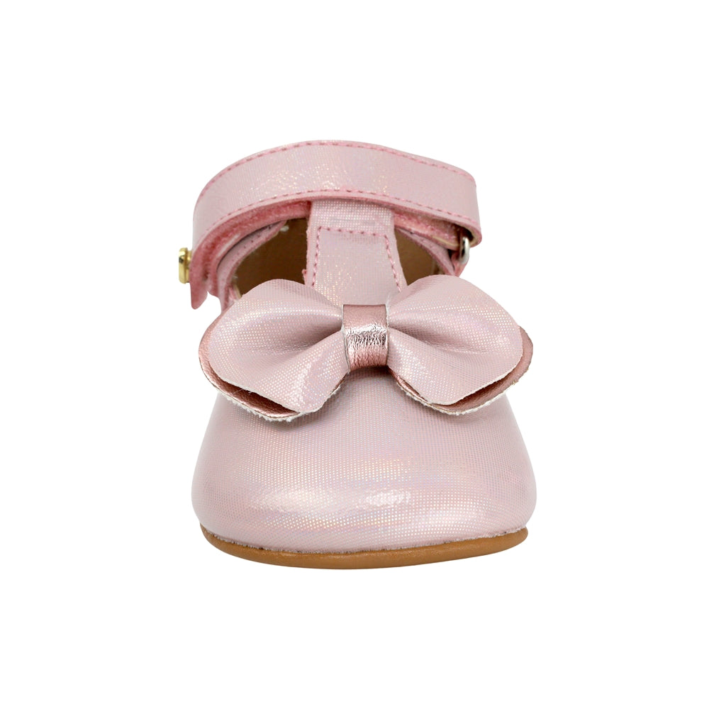 BALERINA COQUETA PARA NIÑA EN SINTÉTICO COLOR ROSA PEUQUE CON TIRA DE CONTACTO
