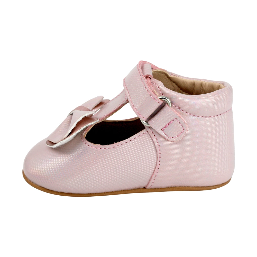 BALERINA COQUETA PARA NIÑA EN SINTÉTICO COLOR ROSA PEUQUE CON TIRA DE CONTACTO