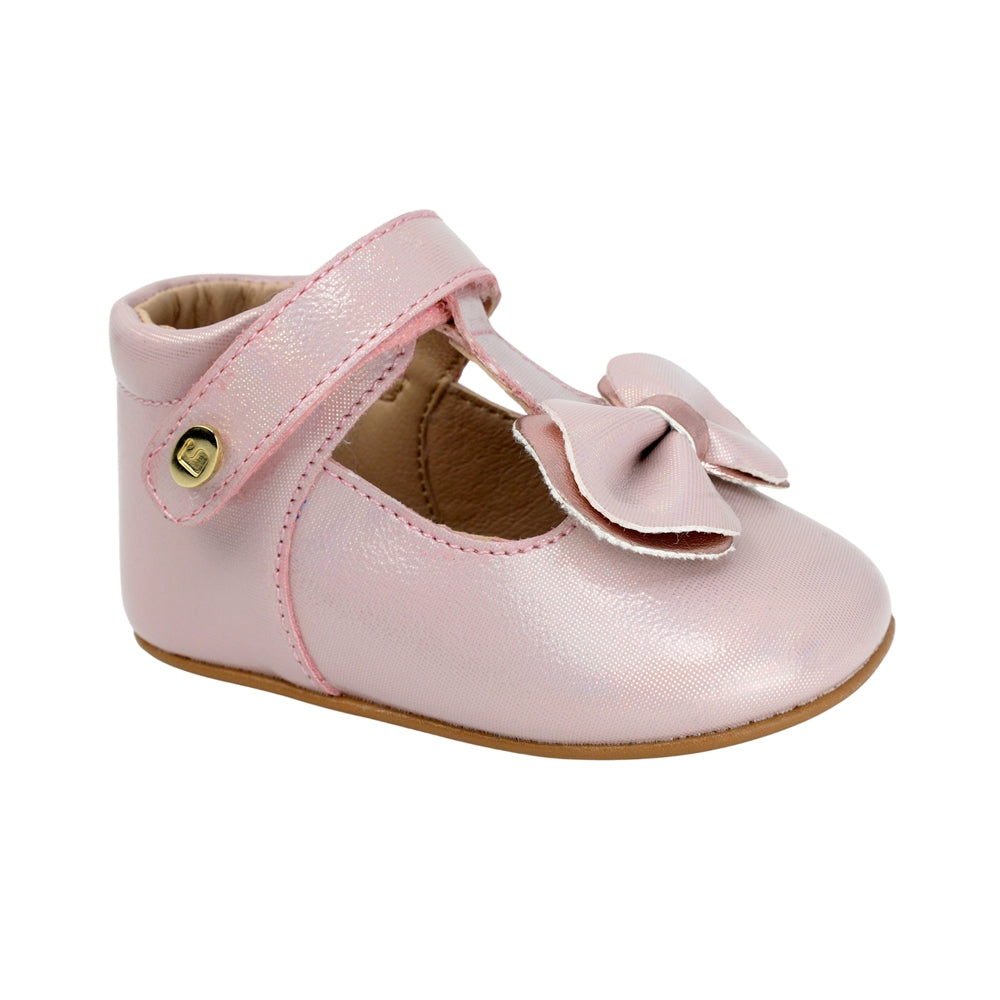 BALERINA COQUETA PARA NIÑA EN SINTÉTICO COLOR ROSA PEUQUE CON TIRA DE CONTACTO